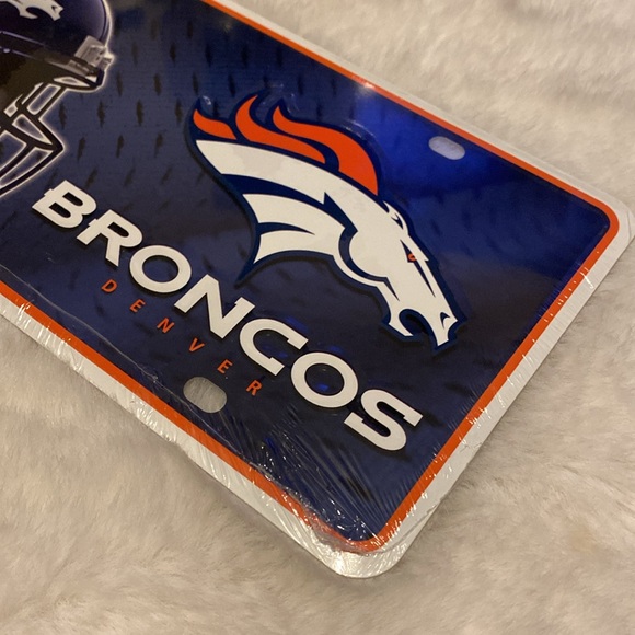 Denver broncos nfl football team logo metal license plate novelty plate - Picture 3 of 6